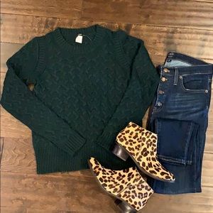 J Crew Cable Knit Sweater NWT